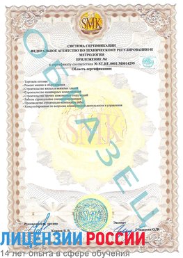 Образец сертификата соответствия (приложение) Нижнеудинск Сертификат ISO 14001